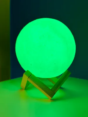 Rechargeable 3D Moon Lamp With Remote -18 CM